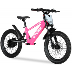 Storm 20" 500w Kids Electric Motorbike - Pink