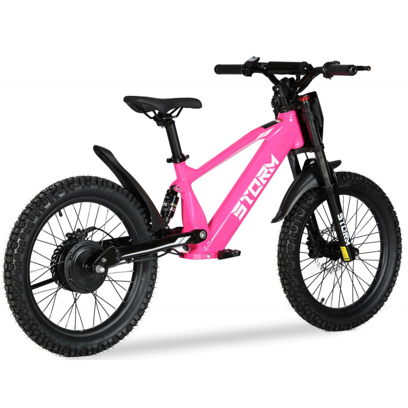 Storm 20" 500w Kids Electric Motorbike - Pink