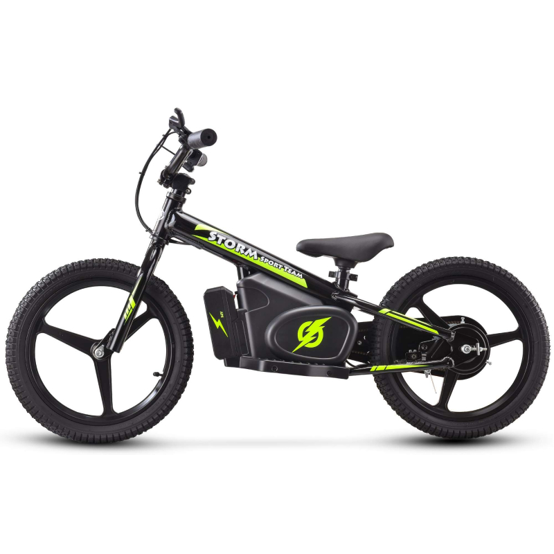 Storm Kids 170w 16" Electric Balance Bike - Black