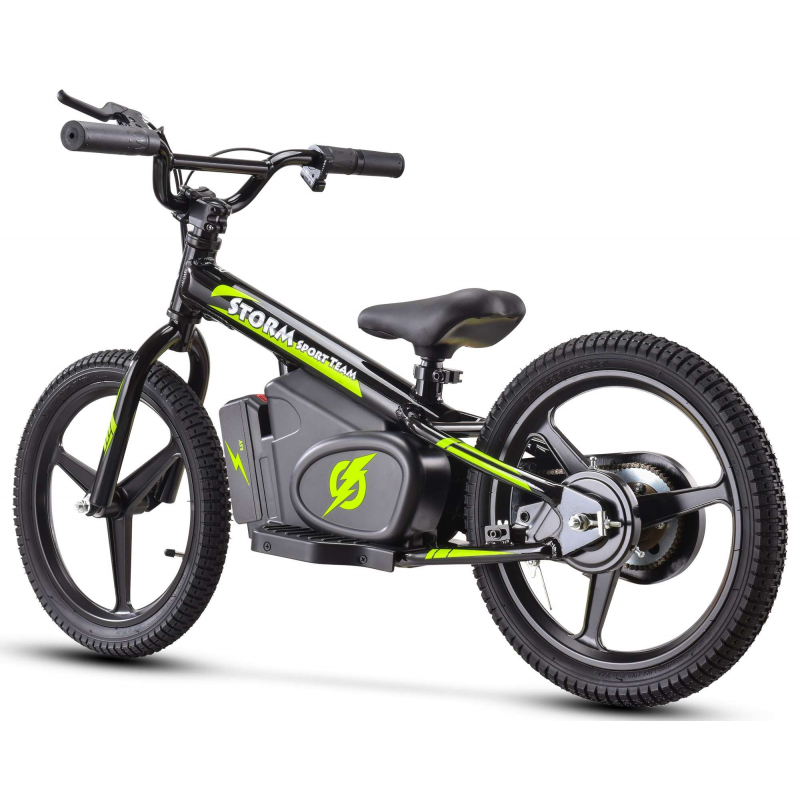 Storm Kids 170w 16" Electric Balance Bike - Black