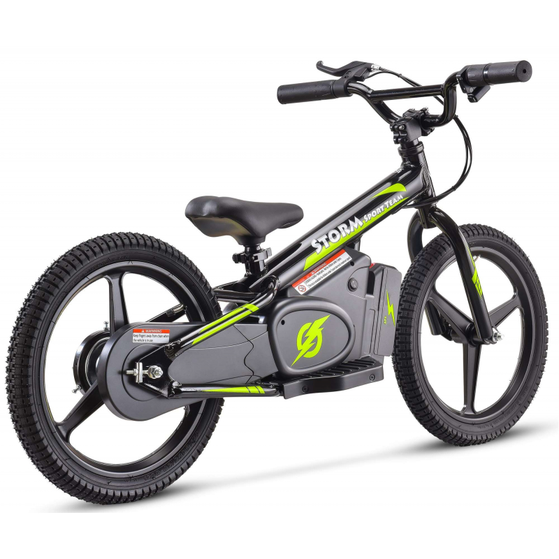 Storm Kids 170w 16" Electric Balance Bike - Black
