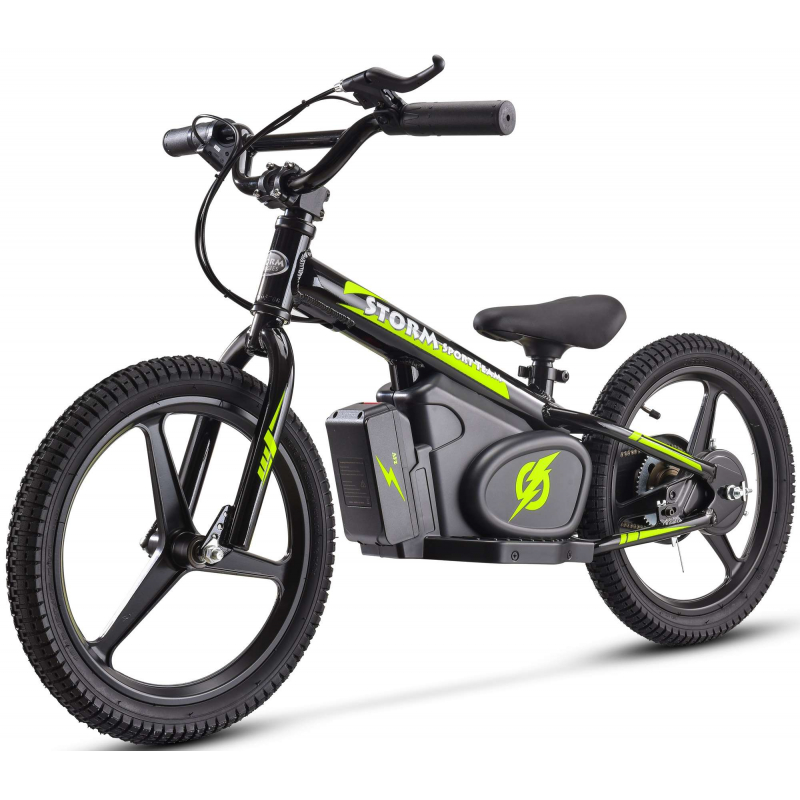 Storm Kids 170w 16" Electric Balance Bike - Black