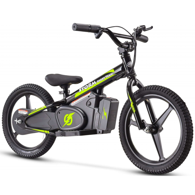 Storm Kids 170w 16" Electric Balance Bike - Black