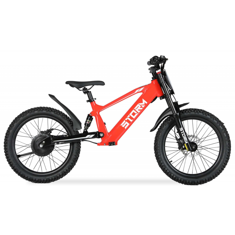 Storm 20" 500w Kids Electric Motorbike - Red