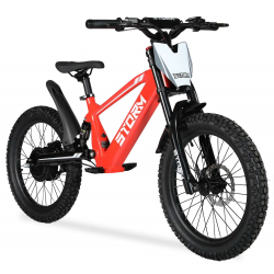 Storm 20" 500w Kids Electric Motorbike - Red