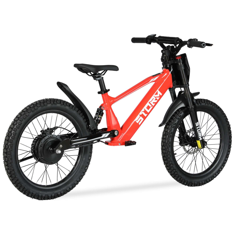 Storm 20" 500w Kids Electric Motorbike - Red