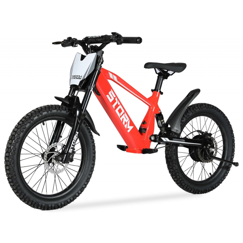 Storm 20" 500w Kids Electric Motorbike - Red