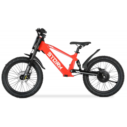 Storm 20" 500w Kids Electric Motorbike - Red