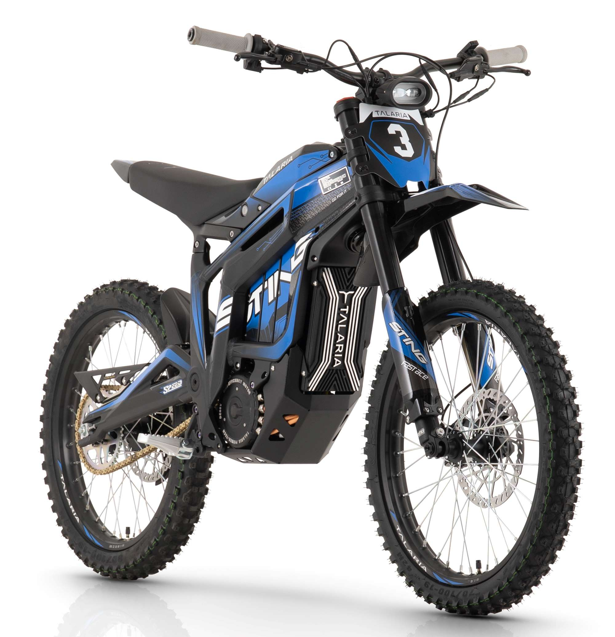 Talaria Sting R Electric Dirt Bike - Black / Blue | Storm Buggies