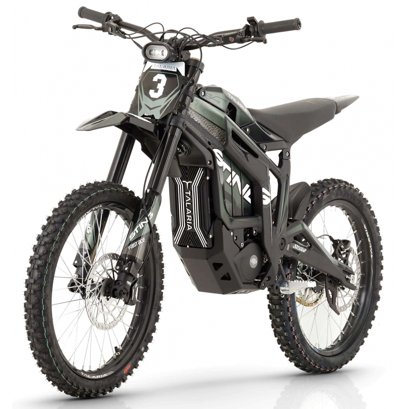 Talaria Sting R 8kw Electric MX Off Road Dirt Bike - Black / Green