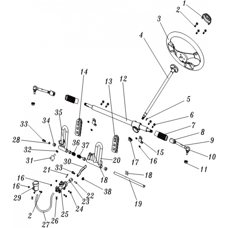 Throttle / Brake Pedal Bolt