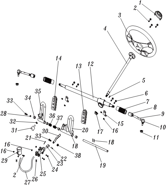 Throttle / Brake Pedal Bolt