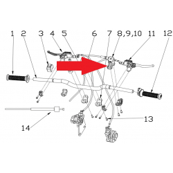 Throttle Unit - RFN 70cc / 110cc Thunder Dirt Bike