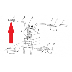 Twist Grip Throttle Assembly - 250w Monkey Bike