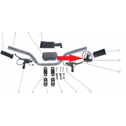 Twist Grip Throttle Assembly - Storm 800w Dirt Bike