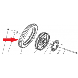 Front Tyre - RFN 70cc / 110cc Thunder Dirt Bike