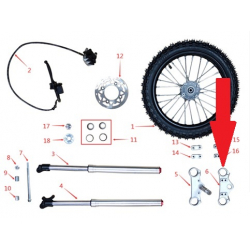 Upper Triple Clamp - 1200w & 2000w Electric Dirt Bike