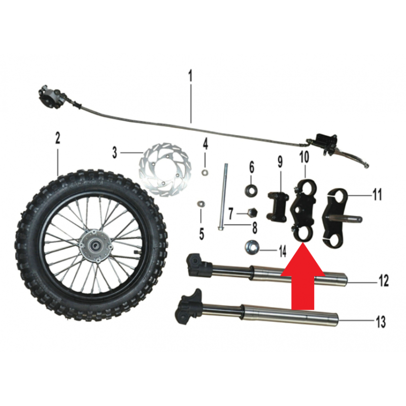 Top Yoke - 1200W Electric Dirt Bike