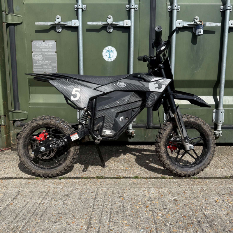 Used Kids 800w 36v Electric Dirt Bike 10/10 - Grey - Fully Built