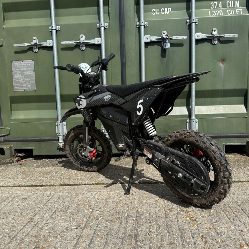 Used Kids 800w 36v Electric Dirt Bike 10/10 - Grey - Fully Built