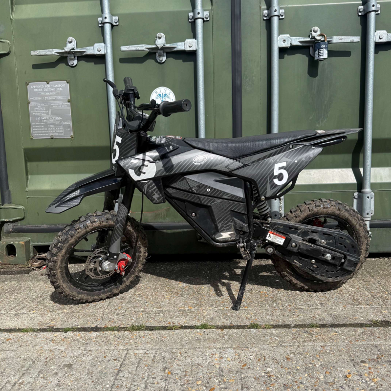 Used Kids 800w 36v Electric Dirt Bike 10/10 - Grey - Fully Built