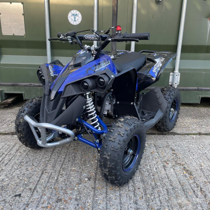 Used Renegade 50cc Kids Mini Petrol Quad Bike - Blue - Fully Built