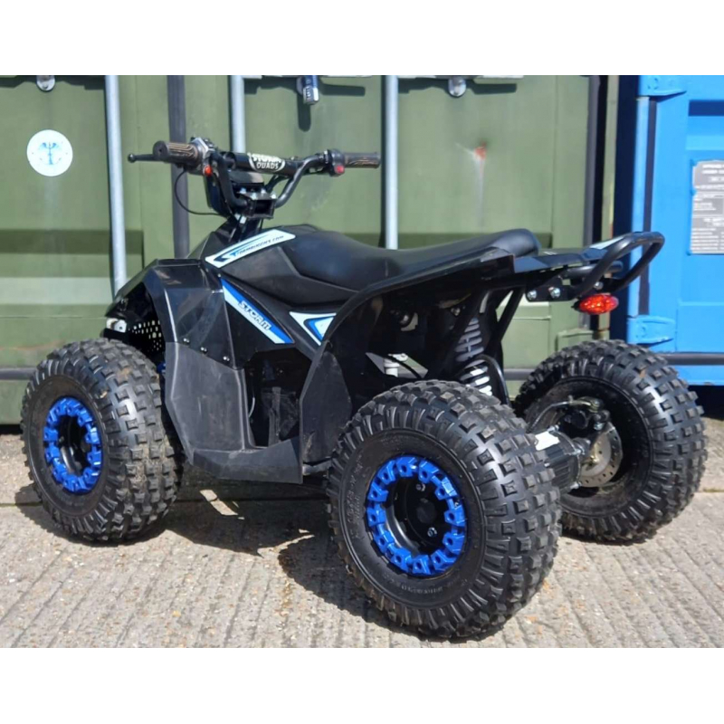 Used Renegade Ranger 1200w 48v 20Ah Electric Kids Quad Bike - Blue - Fully Built