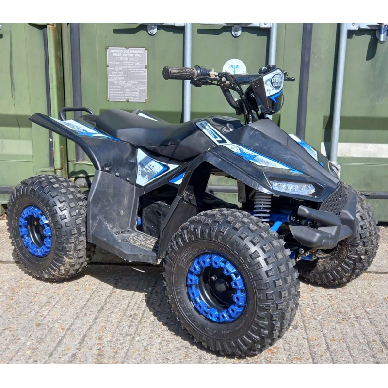 Used Renegade Ranger 1200w 48v 20Ah Electric Kids Quad Bike - Blue - Fully Built