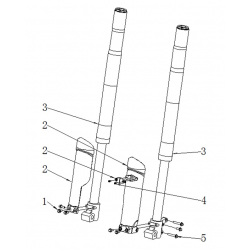 Volt Front Fork Sticker - RFN 125cc / 140cc Thunder Dirt Bike