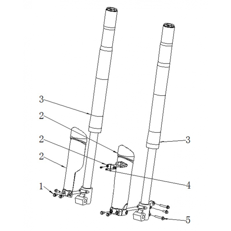 Volt Front Fork Sticker - RFN 125cc / 140cc Thunder Dirt Bike