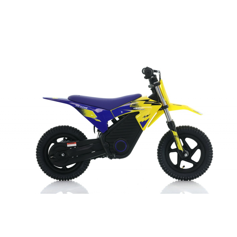Warrior E-250 Kids Electric 250w Dirt Bike 12/12 - Yellow