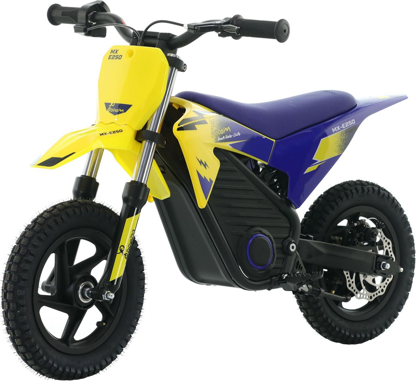 Warrior E-250 Kids Electric 250w Dirt Bike 12/12 - Yellow