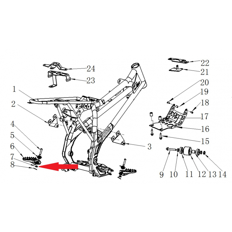 Washer - RFN 125cc / 140cc Thunder Dirt Bike