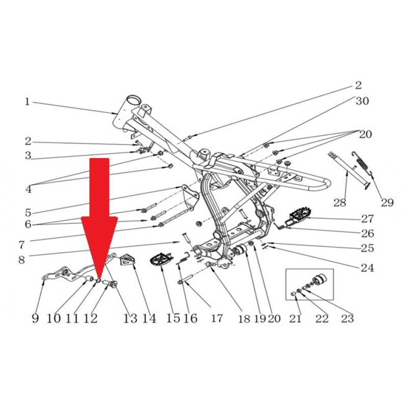Washer - RFN Thunder Pro 110cc Dirt Bike