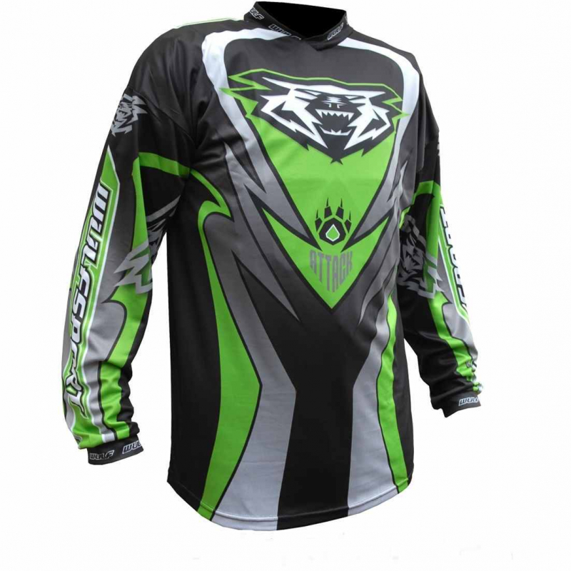 Wulfsport ATTACK Cub Race Shirt - Green 