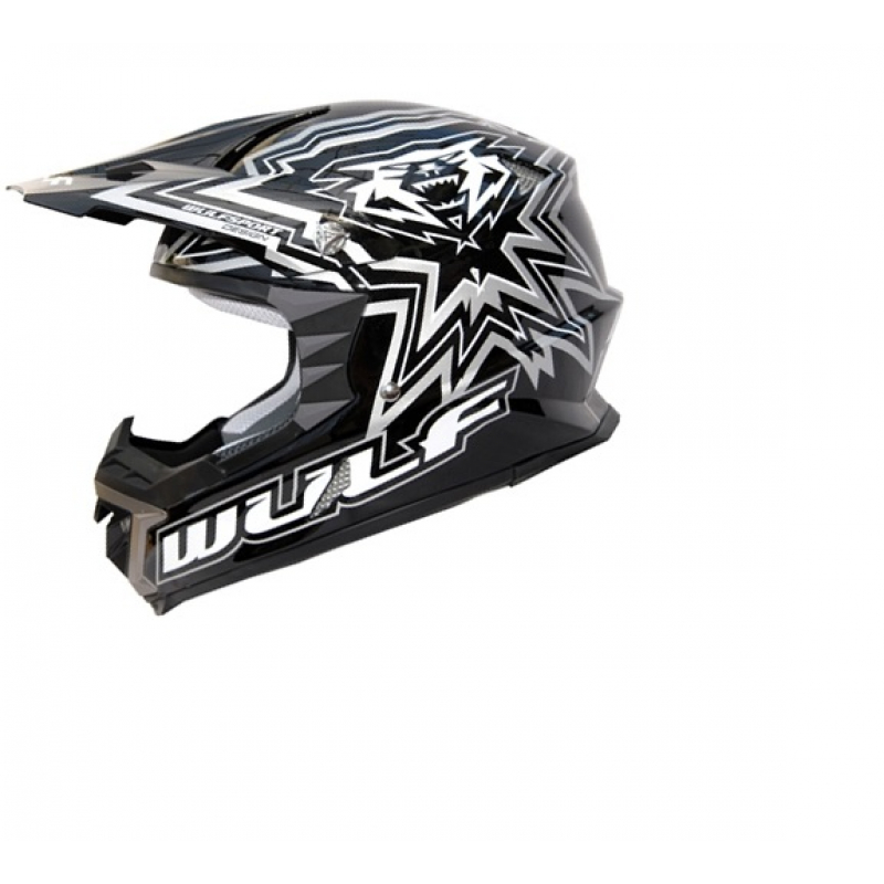 Wulfsport Libre-X Motocross Helmet - Black