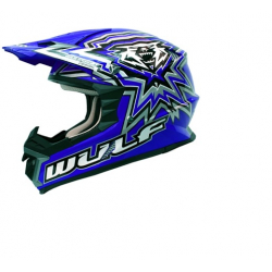 Wulfsport Libre-X Motocross Helmet - Blue