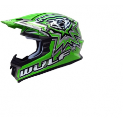 Wulfsport Libre-X Motocross Helmet - Green