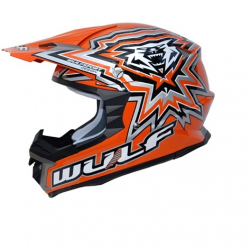 Wulfsport Libre-X Motocross Helmet - Orange