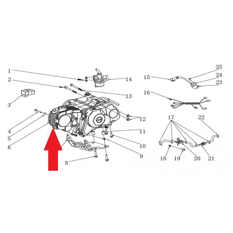 YX 110cc Electric Start Engine - RFN Thunder Pro 110cc Dirt Bike